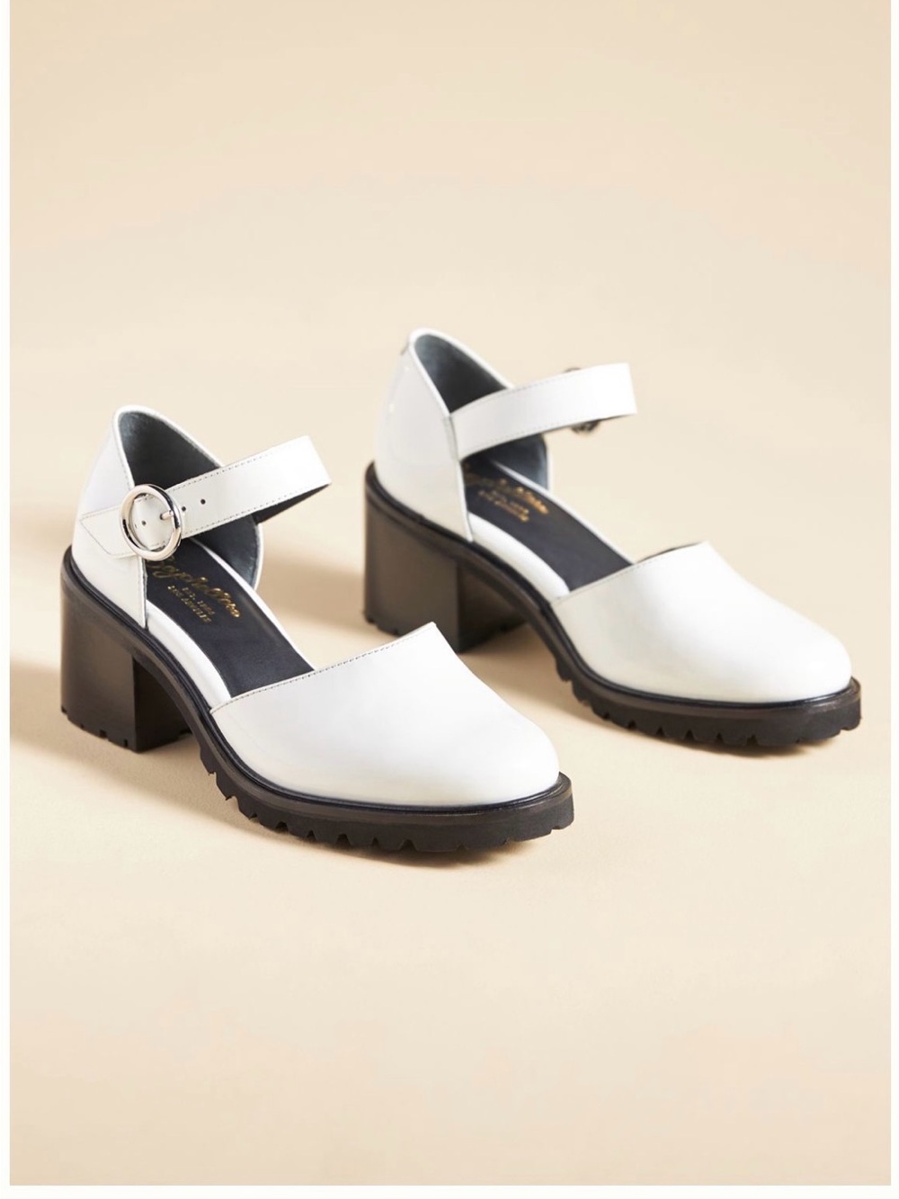 Seychelles White Mary Jane Wedge Heels